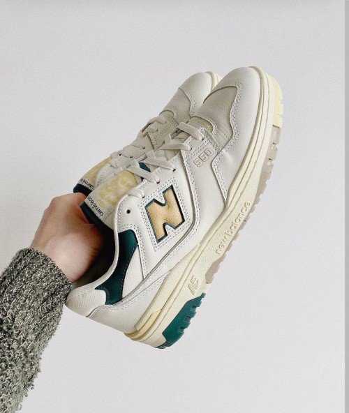 New Balance 550 Aime Leon Dore Natural Green for her fix