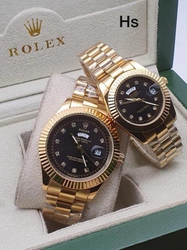 ROLEX DIAMOND OYSTER PERPETUAL COUPLE WATCH 003